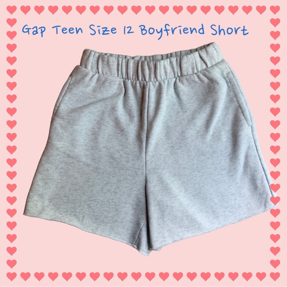 Gap Teen Size 12 Boyfriend Short Heather Grey Short